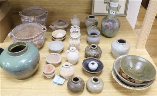 A quantity of early Chinese and other ceramics